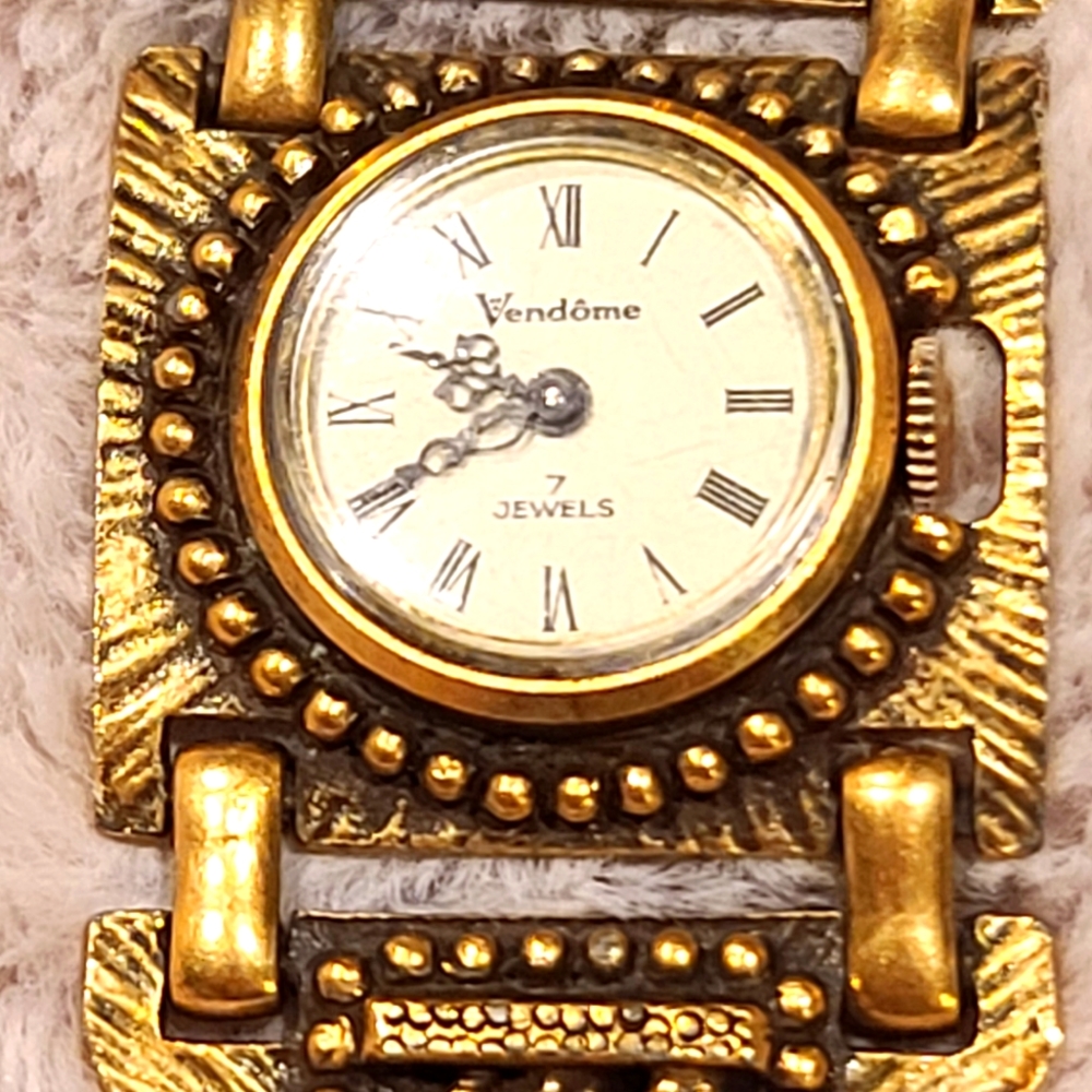 Womens Cocktail Vendome Vintage Wrist Watch Cordin C. Swiss